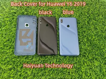 10 ADET Huawei Y6 2019 Pil Kapağı arka kapak Cam Arka Kapı Cam Panel Koruyucu Kılıf İçin Huawei Y6 2019 Pil Kapağı
