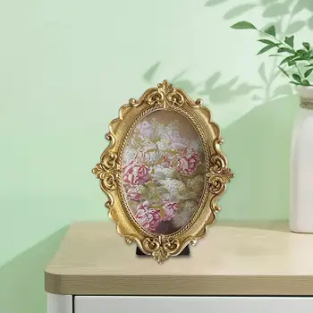 Fotoğraf Çerçevesi Resim Tutucu Oyma Çiçek Resim Çerçevesi Tatil Yatak Odası Koridor