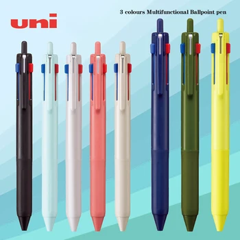 Japonya Kırtasiye TEK JETSTREAM Üç Renkli Tükenmez Kalem SXE3-507 Sınırlı Renkli Çok fonksiyonlu Modüler Orta Yağlı Kalem 0.5 / 0.7 mm