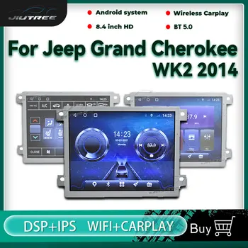 2 Din Android Araba Radyo Jeep Grand Cherokee İçin WK2 2014 GPS Navigasyon Araba Multimedya DVD Oynatıcı Tam Otomatik Stereo Ses