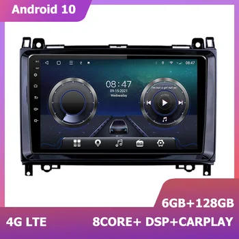 HIRIOT Android 11 Araba Radyo carplay Mercedes Benz Sprinter için B200 B Sınıfı W245 W169 W639 W906 Viano Vito DSP 6 + 128G 8 çekirdekli 2Din