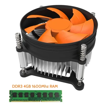 DDR3 4 GB Ram Bellek+115X Soğutma Fanı 1600 MHz 240 Pins PC3-12800 Masaüstü RAM AMD Masaüstü RAM Memoria