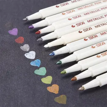 10 renkli işaretleyici kalem Renkli Kalem Öğrencileri Kırtasiye Karalama Defteri Fotoğraf Albümü Çizim Suluboya Sanat Ofis Okul Malzemeleri