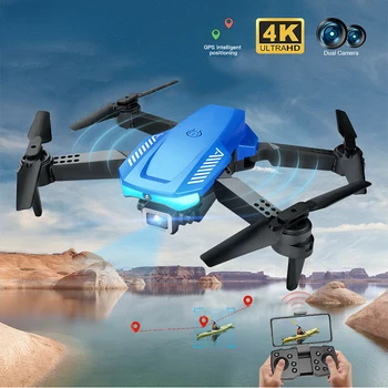 2022 Sıcak Mini Drone 4K Profesyonel HD Kamera Üç Taraflı Engellerden Kaçınma Katlanabilir Quadcopter RC Helikopter Oyuncaklar Çocuk