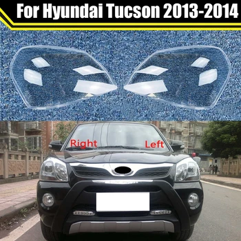Araba Far Kapağı lens camı Kabuk Ön Far Şeffaf Abajur Otomatik İşık Lambası Kapakları Hyundai Tucson 2013 2014 İçin