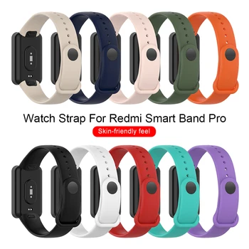 Silikon Bant Xiaomi Redmi İçin Akıllı Bant Pro Küresel Sürüm Mi Bilezik 10 Renk Watchband Bilezik Kayışı SmartBand Pro