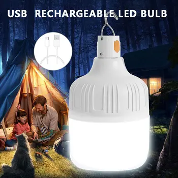 USB şarj edilebilir LED lamba lamba ampuller açık asılı ışıklar gece lambası su geçirmez kamp ışık gece acil ışık çadır ışığı