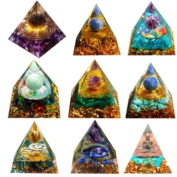 Kristal Enerji Jeneratörü Piramit şifa taşı Pozitif Enerji Koleksiyonu Doğal Taş Piramit orgonit piramidi Meditasyon Aracı