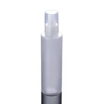 190ML buzlu PET yuvarlak şekil şeffaf sprey şişesi veya tuvalet suyu şişesi şişesi