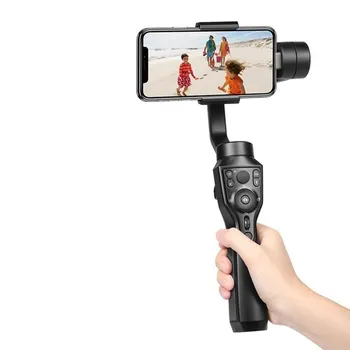 S1 Gimbal Sabitleyici Selfie Sopa Takip Odak 3-Axis El Gimbal IOS Android Smartphone İçin Cep Telefonu Eylem Kamera