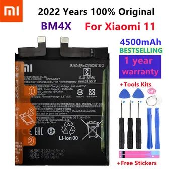 100 % Orijinal Xiao Mi BM4X 4710mAh Telefon Pil İçin Xiaomi 11 Xiaomi 11 Mi11 Yedek Piller Bateria