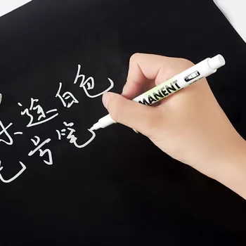 LLD 5 Adet Yağlı Beyaz Graffiti işaretleme kalemleri Su Geçirmez Kalıcı Kalem Lastik Boyama Dizüstü Lastik Sırtı Çevre Kalem Papeleria