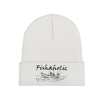 Sazan Balıkçılık Fisher Skullies Beanies Caps Fishaholic Örme Kış Sıcak Kaput Şapka Unisex Kayak Kap
