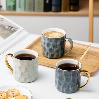Japon seramik kahve kupaları ev su bardakları kızlar ofis bardak çift bardakları ıns basit ve gelişmiş anlamda erkek çay fincanları