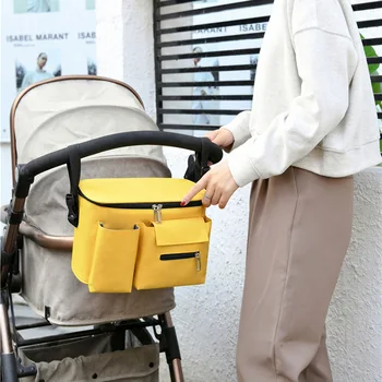 Bebek bebek bezi çantaları Anne seyahat sırt çantası Annelik Çantası Arabası Çantaları Çok Fonksiyonlu Bez Torba Arabası Arabası Asılı çanta düzenleyici