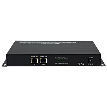 Gigabit Anahtarı Ethernet Fiber Optik Medya Dönüştürücü 8 Port Gigabit SC 2 RJ45 10/100/1000M fiber ortam dönüştürücü