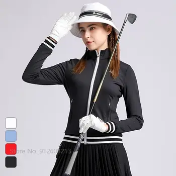 Kuğu Aşk Golf Kadın Rüzgar Geçirmez Sıcak Ceket Uzun Kollu Rahat Spor Ceket Bayanlar Ince Rüzgarlık Tam Zip Dış Giyim Sonbahar Kış