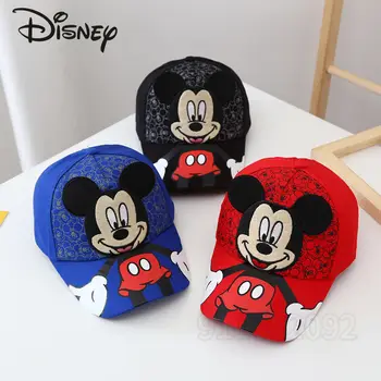 Disney Mickey 2022 Yeni çocuk şapkası Lüks Marka Moda Trendi Erkek güneş şapkası Karikatür Ayarlanabilir Erkek ve Kız Beyzbol Kapaklar