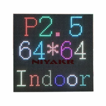 LED Matris 64x64 Modülü P2. 5 Kapalı Tam Renkli SMD 160x160mm HUB75 1/32 Tarama LED Ekran Paneli