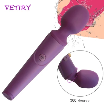Güçlü Vibratörler USB Şarj Av Sihirli Değnek Vibratör Anal Masaj Yetişkin Seks Oyuncakları Kadınlar İçin Güvenli Silikon Seks Ürün 10 Modları
