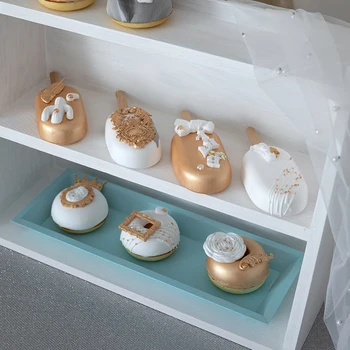 10Pcs/set Simulation Dessert Artificial Kitchen Fake Donuts Ice Cream Model Decoration реквизит для фотосъемки Prop תחפושת גלידה