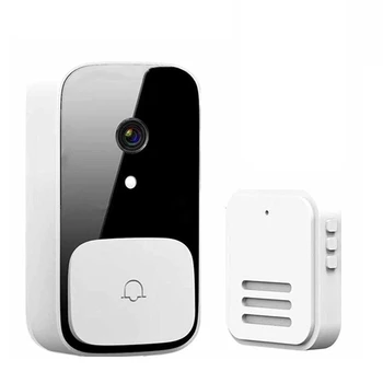 Kablosuz Akıllı Kapı Zili Kamera, ev güvenlik kapısı Kapı Zili Uzaktan Video Wifi Şarj Edilebilir HD Gece Görüş, USB Şarj