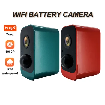 1080P Wifi Pil Kamera Düşük Güç IP66 Su Geçirmez Güvenlik Kamera Şarj Edilebilir 2 Yönlü Ses HD Gece Görüş Güneş Açık Kamera