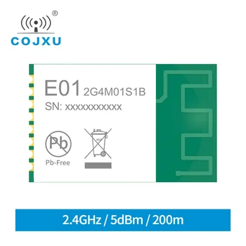 2.4 GHz 5dBm RF Modül PCB Anten özendirme desteğine Modülü E01 200m Küçük Boy Kristal osilatör Tansmitter ve alıcı-2G4M01S1B SMD 