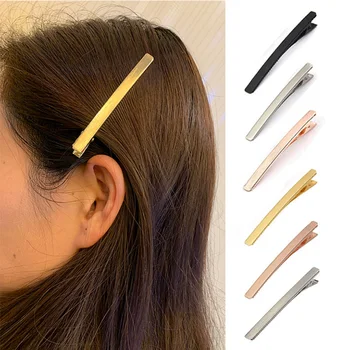 Geometrik Metal Saç Klipleri Minimalist Kadınlar Kızlar için Sevimli Saç şeklinde saç tokası Metal Saç Aksesuarları Saç Aksesuarları Şapkalar 