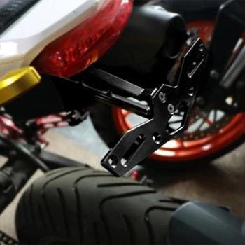 Motosiklet Ayarlanabilir Arka Kuyruk Düzenli Plaka Tutucu Braketi led ışık Honda pcx 150 İÇİN dıo af18 grom msx125 nc 750x nc700x