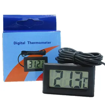 LCD Dijital Termometre Pil Olmadan Dondurucu Mini Termometre Kapalı Açık Elektronik sensörlü termometre